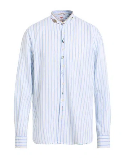 Bob Man Shirt Light Blue Size S Linen, Cotton