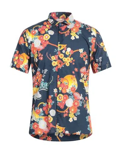 Bob Man Shirt Midnight Blue Size S Cotton