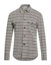 Bob Man Shirt Military Green Size 42 Cotton, Polyamide In Green