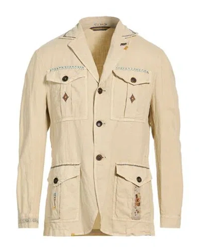 Bob Man Shirt Sand Size 38 Linen, Cotton In Neutral