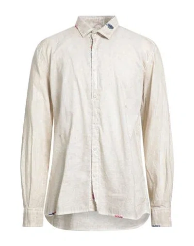 Bob Man Shirt Sand Size Xxl Linen, Cotton In Neutral
