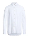 Bob Man Shirt White Size Xxl Linen, Cotton In White