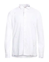Bob Man Shirt White Size Xxl Linen, Cotton In White