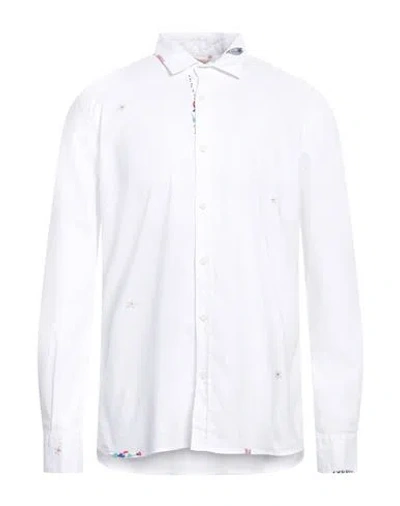 Bob Man Shirt White Size Xxl Linen, Cotton