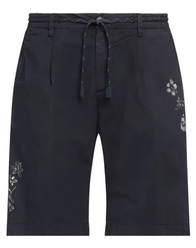 Bob Man Shorts & Bermuda Shorts Midnight Blue Size 30 Cotton, Elastane In Blue