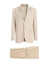 Bob Man Suit Beige Size 34 Polyester, Viscose, Elastane In Beige