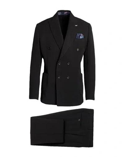 Bob Man Suit Black Size 44 Polyester In Multi