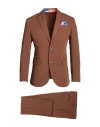 Bob Man Suit Brown Size 40 Polyester, Viscose, Elastane