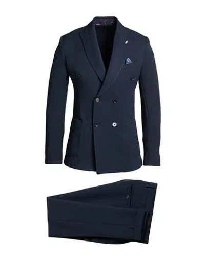 Bob Man Suit Midnight Blue Size 44 Polyester In Multi