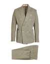 Bob Man Suit Sage Green Size 36 Linen In Green