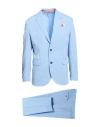 Bob Man Suit Sky Blue Size 40 Polyester, Viscose, Elastane