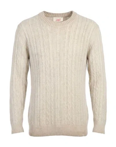 Bob Man Sweater Beige Size S Wool, Polyamide In Neutral