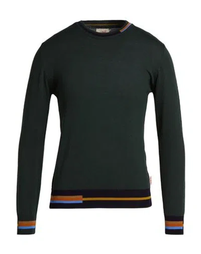 Bob Man Sweater Dark Green Size Xxl Wool, Acrylic