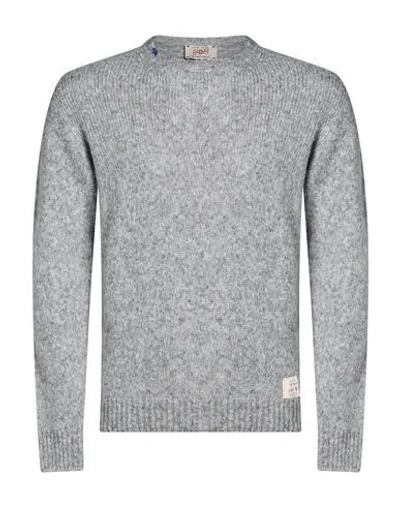 Bob Man Sweater Grey Size Xl Wool, Alpaca Wool, Polyamide In Gray