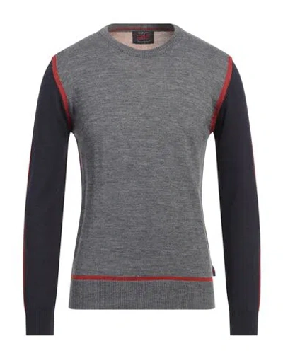 Bob Man Sweater Grey Size Xxl Wool, Acrylic
