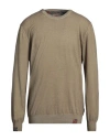 Bob Man Sweater Khaki Size 3xl Cotton In Brown