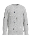 Bob Man Sweater Light Grey Size Xl Wool, Polyamide, Alpaca Wool In Gray