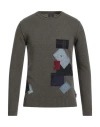 Bob Man Sweater Military Green Size S Wool, Viscose, Polyamide, Cashmere