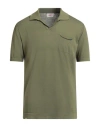 Bob Man Sweater Military Green Size Xxl Cotton In Green