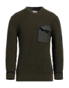 Bob Man Sweater Military Green Size Xxl Wool, Acrylic