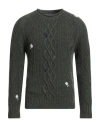 Bob Man Sweater Military Green Size Xxl Wool, Polyamide, Alpaca Wool