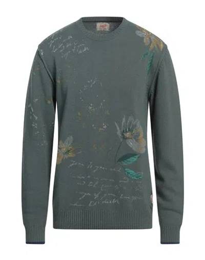 Bob Man Sweater Sage Green Size Xxl Wool, Viscose, Polyamide, Cashmere