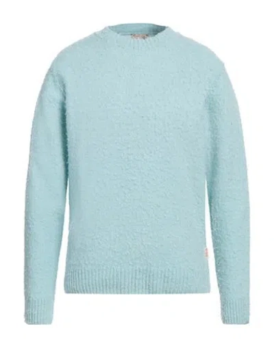 Bob Man Sweater Sky Blue Size L Wool, Polyamide