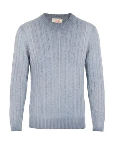 Bob Man Sweater Sky Blue Size S Wool, Polyamide