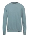 Bob Man Sweater Sky Blue Size Xxl Wool, Polyamide In Multi