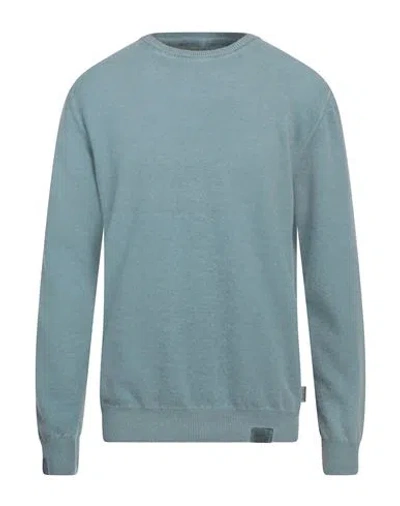 Bob Man Sweater Sky Blue Size Xxl Wool, Polyamide In Multi