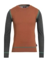 Bob Man Sweater Tan Size S Wool, Acrylic In Brown