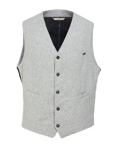 Bob Man Tailored Vest Light Grey Size 46 Acrylic, Polychloride, Virgin Wool In Gray