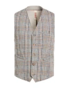 Bob Man Tailored Vest Navy Size 42 Cotton, Polyester, Elastane In Multi