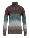 Bob Man Turtleneck Burgundy Size L Wool, Viscose, Polyamide, Cashmere In Red