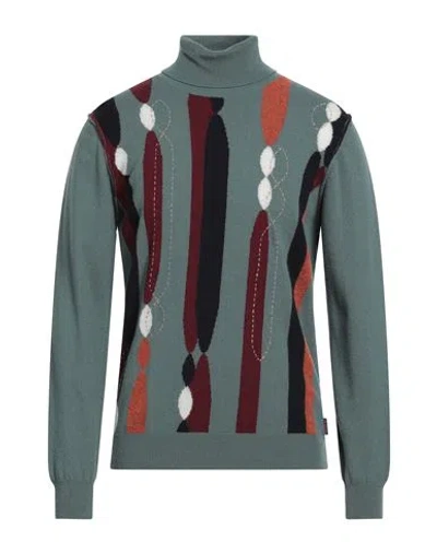 Bob Man Turtleneck Light Green Size Xl Wool, Viscose, Polyamide, Cashmere