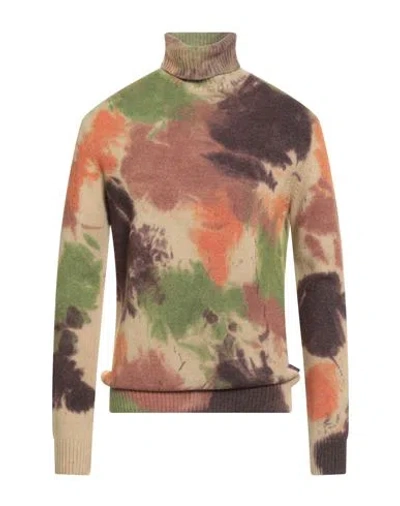 Bob Man Turtleneck Orange Size Xxl Wool