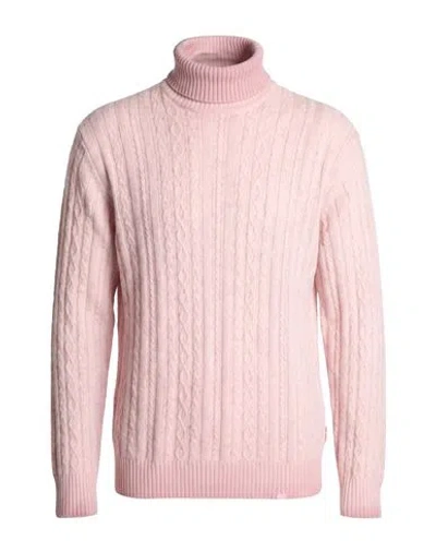 Bob Man Turtleneck Pink Size Xxl Wool, Polyamide