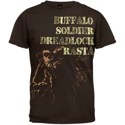 Bob Marley Men's Buffalo Soldier Soft T-shirt In Brown