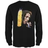 Bob Marley Men's Burning Long Sleeve Shirt In Black In Black