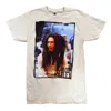 Bob Marley Men's Distressed Photo Short Sleeve T Shirt In Cream In White