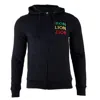 Bob Marley Men's Iron Lion Zion Zip-up Hoodie In Black In Black