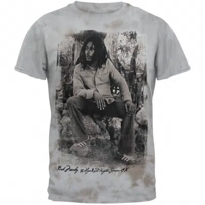 Bob Marley Men's Kingston Chemical Wash Soft T-shirt In Grey In Gray