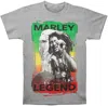 Bob Marley Men's Legend Brushed Premium T-shirt In Grey In Gray