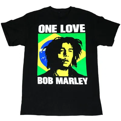 Bob Marley Men's One Love Brazil Icon T Shirt In Black