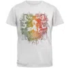 Bob Marley Men's Rasta-colored Concert Crest T-shirt In White In White