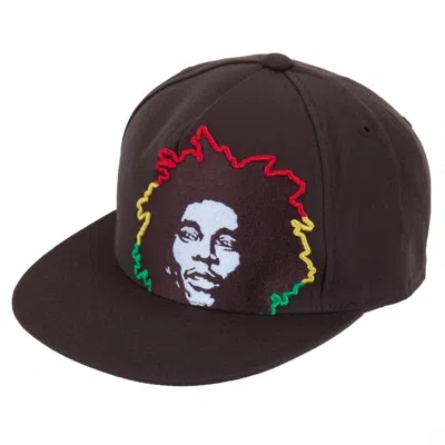 Bob Marley Men's Rasta Hair Fitted Baseball Cap In Brown