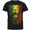 Bob Marley Men's Rasta Lion Face T-shirt In Black In Red
