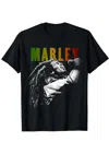 Bob Marley Men's Singing T-shirt In Black In Black
