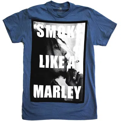 Bob Marley Men's Smoke Like Marley T-shirt In Blue