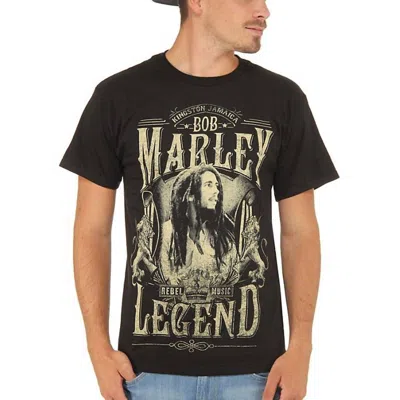 Bob Marley Rebel Legend T-shirt In Black